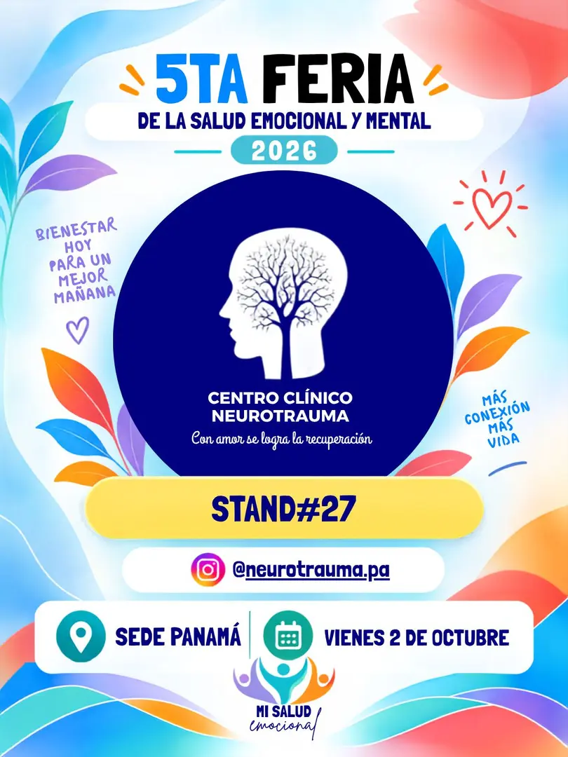 Stand del Centro Clínico Neurotrauma en la sede Panamá