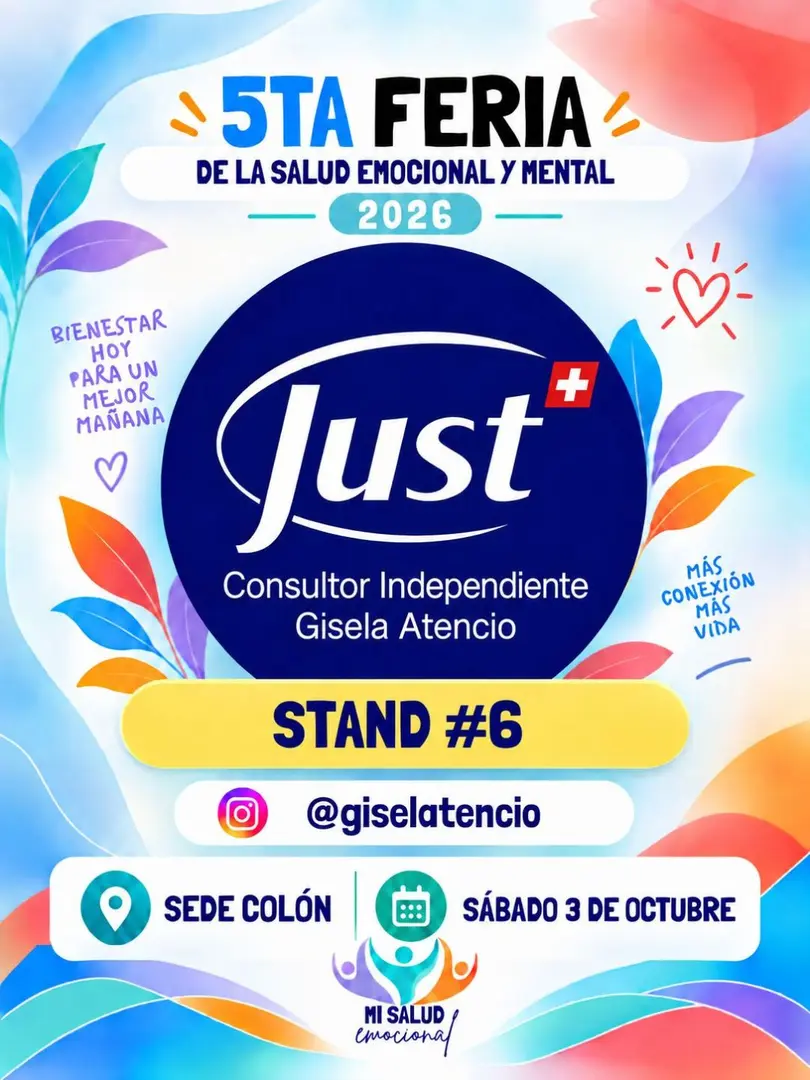 Stand de Productos Just en la sede Colón